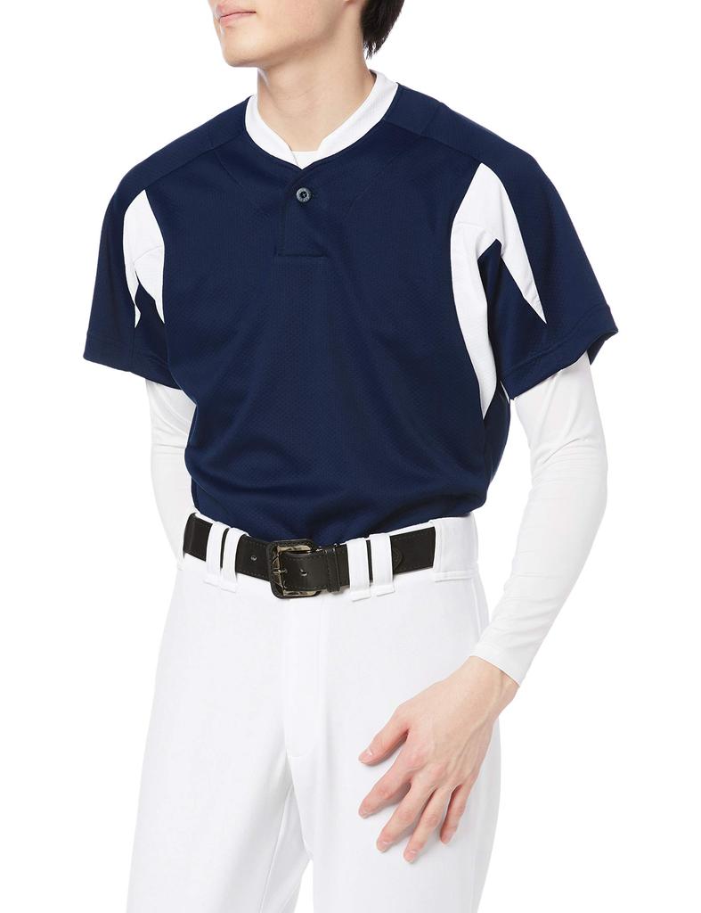 Baseball Uniform 1 Button Baseball Navy x White Japan XO to Japanese size [SSK] T-Shirt Men's (7010) (equivalent 3L)