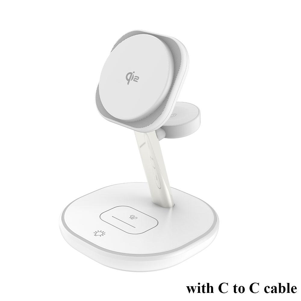 Ładowarka Bezprzewodowa 3 w 1 15W Dla iPhone 16 15 14 13 12 Stacja Szybkiego Ładowania Dla Watch 10 9 8 7 6 5 dla Airpods pro