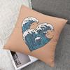 Wave Heart square Jacquard Pillow Cover for Sofa Office Waist Cushion Cover Home Decorative Pillowcase
