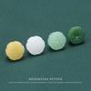 5pcs Cheongsam Imitation Jade Small Buttons High-End Shirt Hanfu Buttons High-Footed Lotus Pod Tang-Style Button Accessories