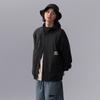 Giacca casual a maniche lunghe con cappuccio e zip Li Ning CF Suo tinta unita da uomo Nera AJDU249-2