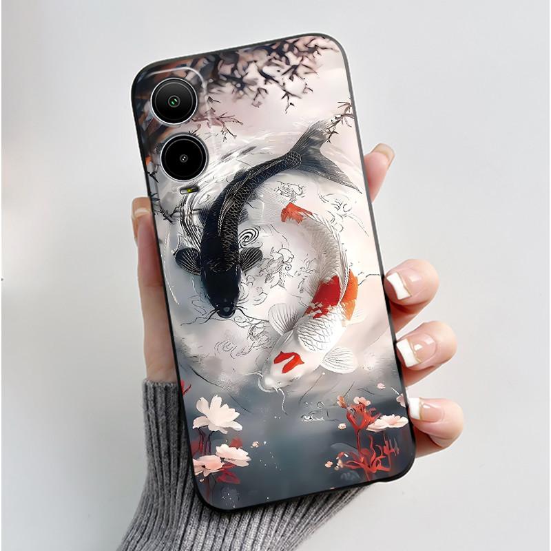 For Cricket Icon 6 Case AT&T Verge (SL219A) Back Cover Luxury Cute Heart Rabbit Funny Black Soft Silicone Protective Phone Case
