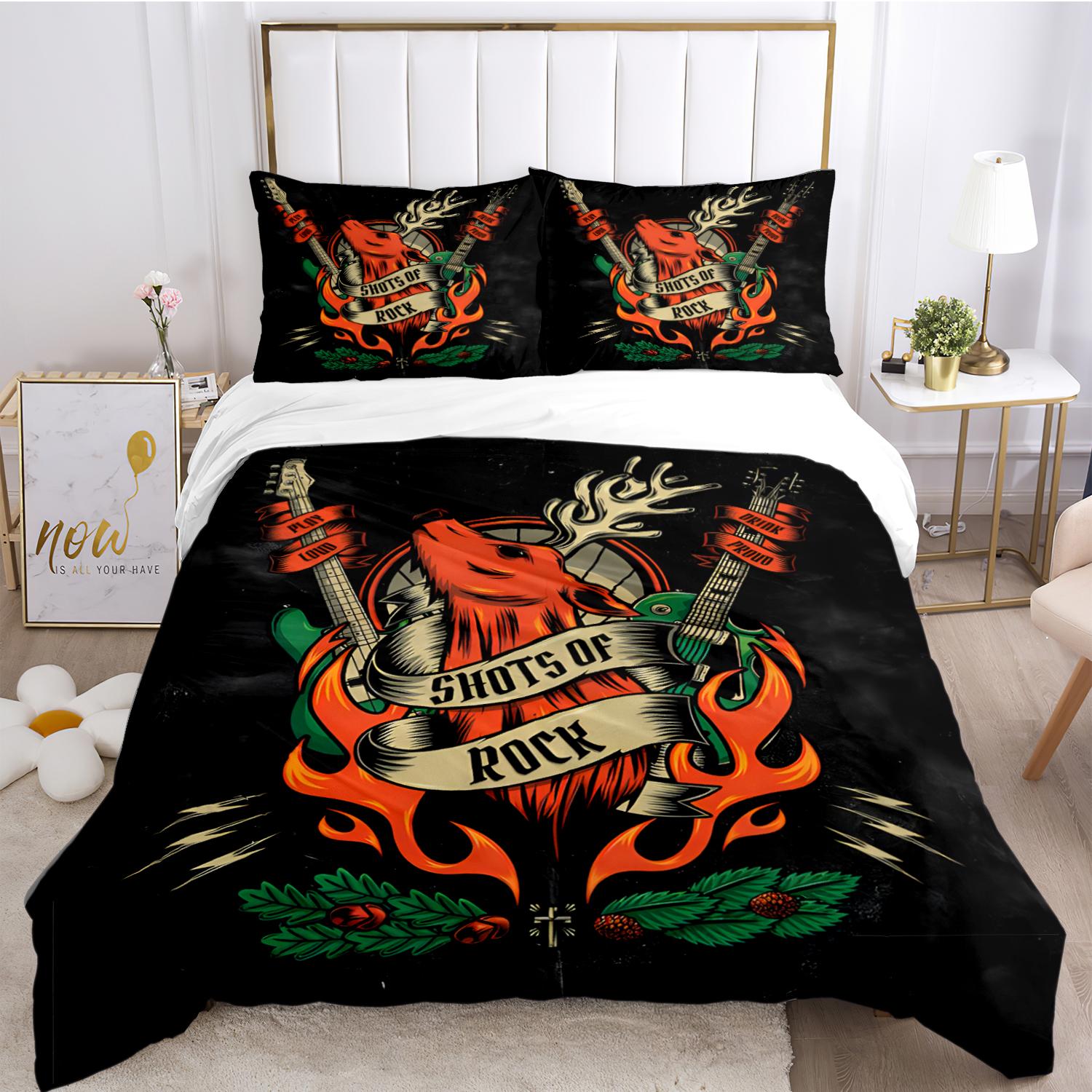 

Deerhead Element Casal Всесезонный пододеяльник одеяло постельное белье Мягкий пододеяльник и наволочки Односпальный/Двуспальный/Квин/Кинг EU Single(135*200cm)3pcs