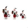 Santa Claus Figurine Christmas Doll Toy Adornment Traditional Standing Figure Xmas Decor for