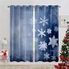 Christmas Snowman Car Curtains European American Style Red Living Room Bedroom Balcony Window Decoration Curtains 2 Panels