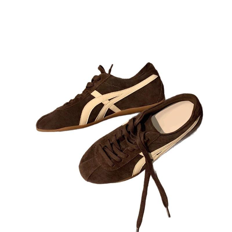 Trendy Contrasting Color Splicing Inner Height Increase Women's New Comfortable and Versatile Leisure Sports