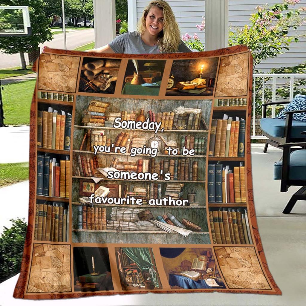 Купить Винтажное одеяло с 3D принтом для библиотеки, одеяло для дивана ...