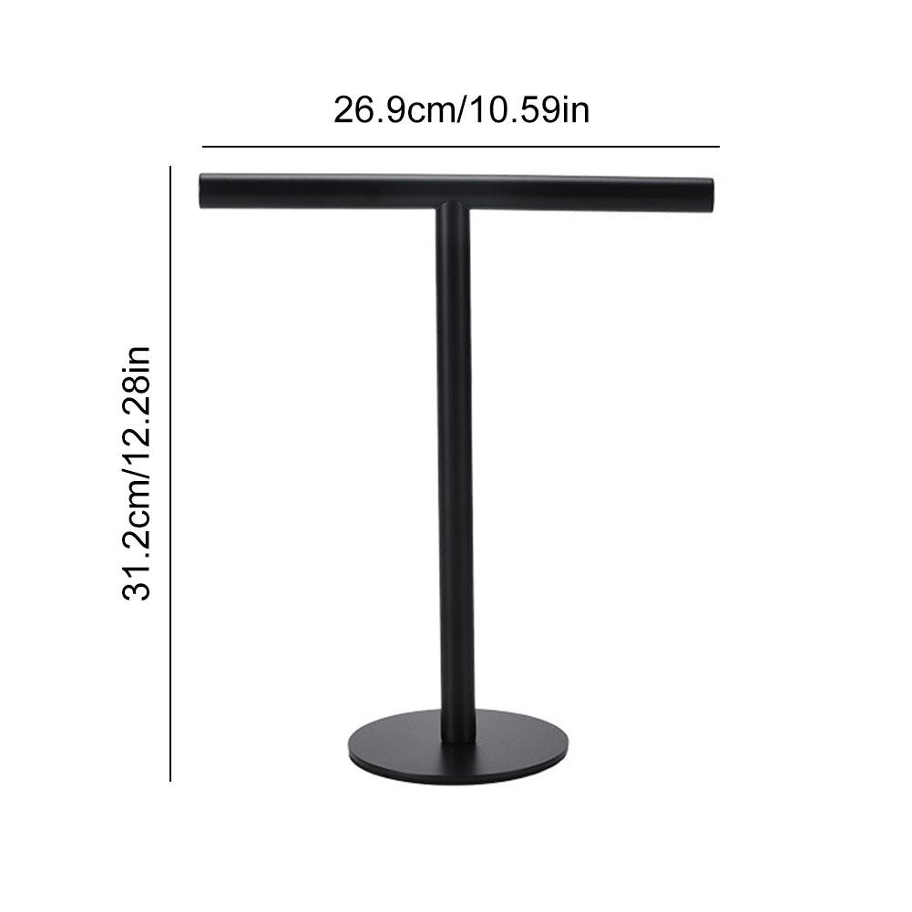 Stainless Steel Hand Towel Holder T-Shape Towel Bar Rack Bath Towel Bar Stand for Bathroom Kitchen Vanity Countertop