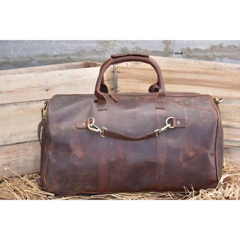 leather weekender bag christmas men leather duffel bags travel duffle overnight bags men gift him dad holdall bags