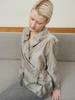 Reply Sheer Wrap Shirt_Light Khaki