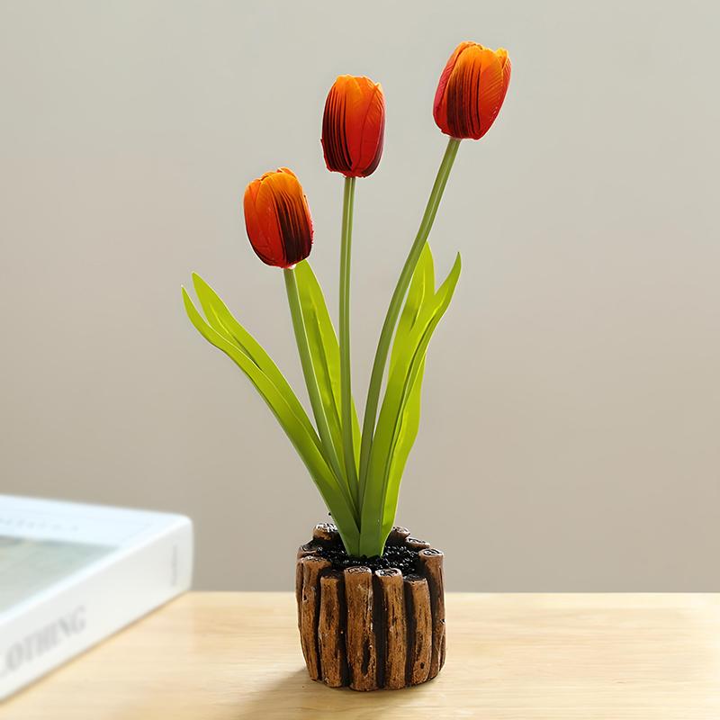

Тюльпан с 3 головками искусственный цветок с эффектом реального прикосновения искусственный букет искусственный цветок для свадебного украшения цветы декор для дома и сада