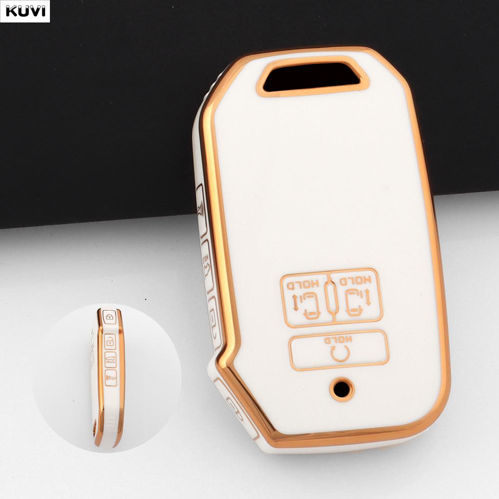 Tpu Car Remote Smart Key Case Cover For Kia Carnival Sedona Carnival Ka4 Ex Sx Lx Fiesta Keyless Fob Accessories