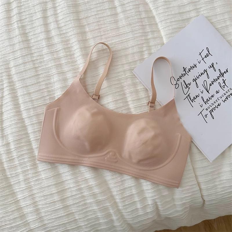 Large breasts show small underwear for women's summer ultra-thin upper support to prevent sagging, soft support for secondary breasts, invisible