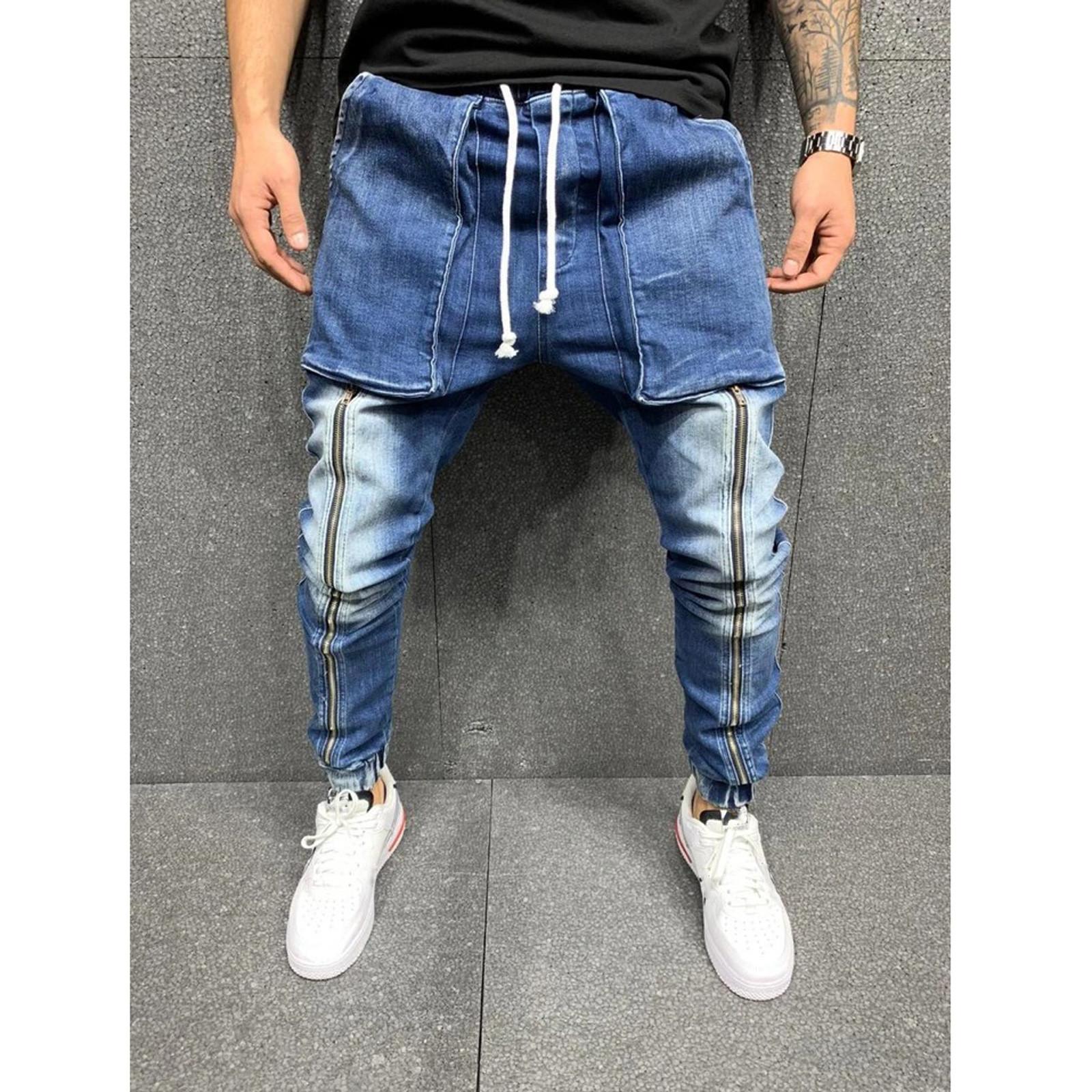 

Men s Cargo Pants Casual Sweatpants Slim Fit Cotton Fabric Trousers With Pockets L