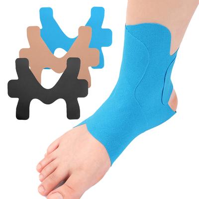 10 Stück professionelle elastische Muskelpflaster für den Sport, vorgeschnitten, wasserdicht, atmungsaktiv, Knöchelschutz, frei zuschneidbares Design