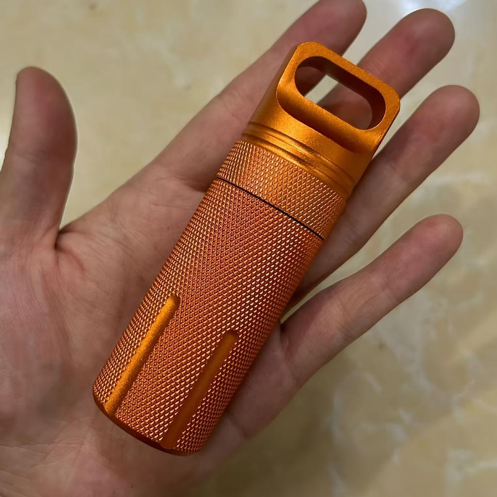 New Alloy EDC Seal Bottle Airtight Case, Outdoor Tools Capsule Holder & Storage Container