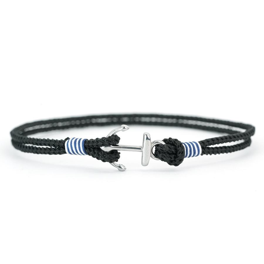 Snyggt Ankararmband för Män Rostfritt Stål Utvalt Högkvalitativt 2 mm Flätat Rep Som Inte Bleknar Eller Deformeras Pulseria Homme