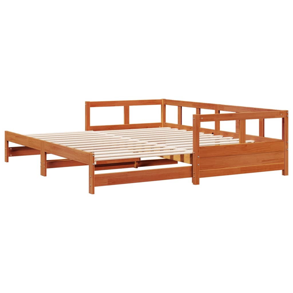 Daybed without Mattress Wax Brown 80 x 200 cm Solid Pine Wood