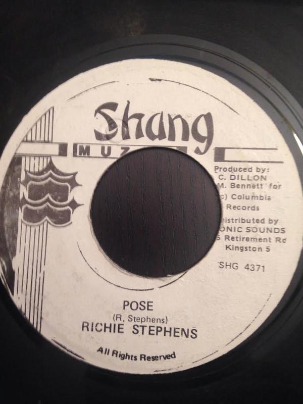 7inch Record RICHIE STEPHENS - Pose NONE Shang Muzik 1993 Jamaica Reggae, Ska & Dub Used