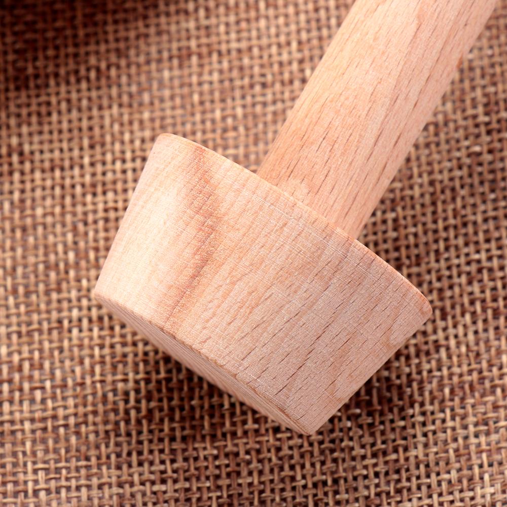 Kitchen Baking Supplies Double Side Wooden Pastry Pusher Egg Tart Tamper Cake Tools