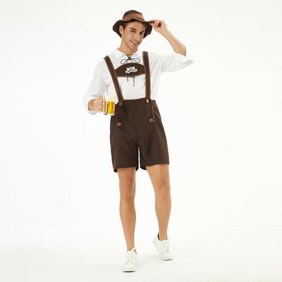 Men's Oktoberfest Clothing Shirt Suspender Pants Set Stage Performance Clothing Men's Clothing