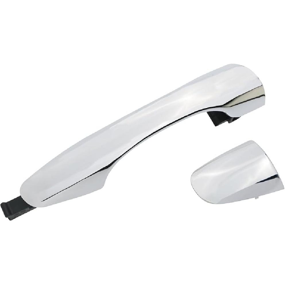 APPERFiT Exterior Door Handle W/End Cap Cover For Rear Door Right Passenger Side Chrome Compatible With Kia Sorento 2016 2017 2018   Replaces