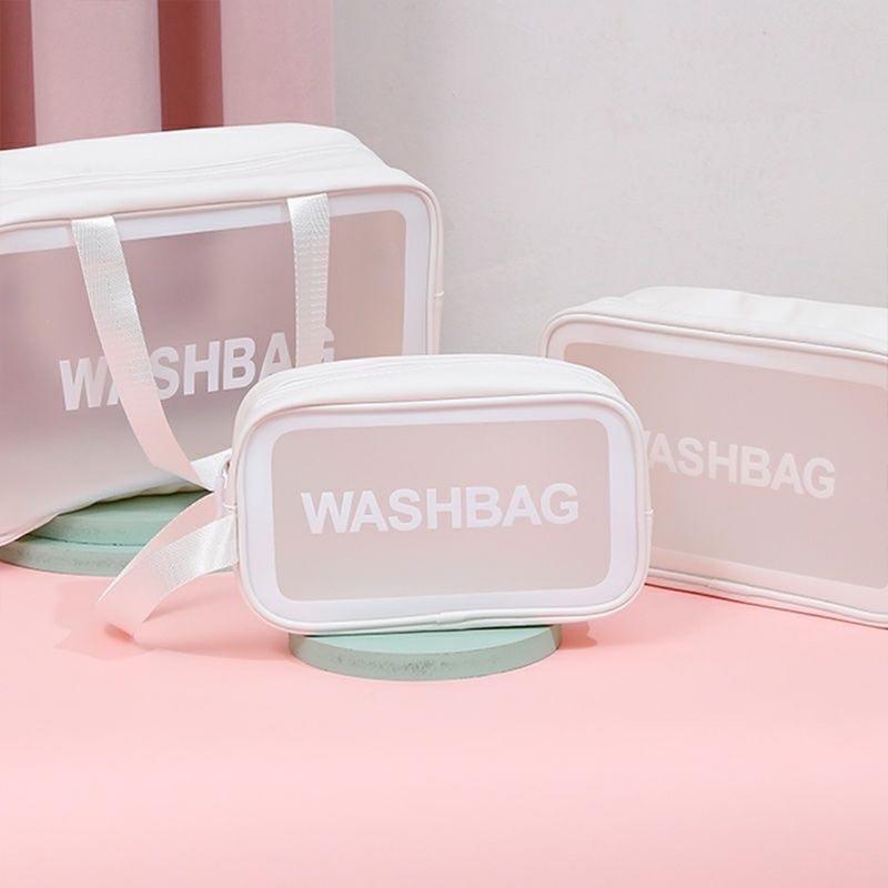 Women'S Travel Waterproof Cosmetic Bag Transparent Shower And Pool Bag Cosmetic Organizer Vanity Case