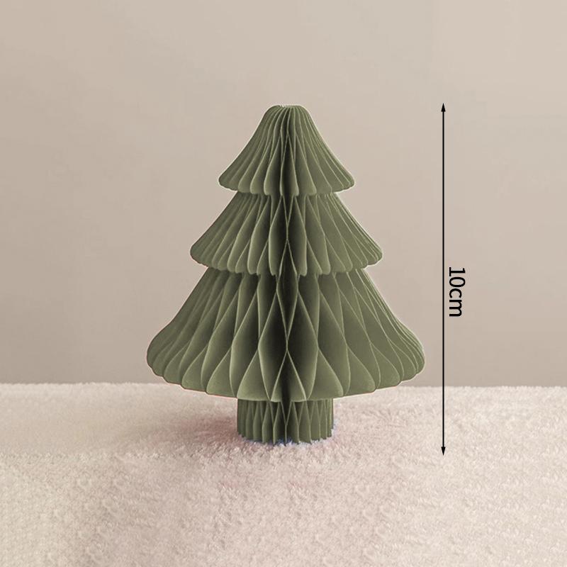 2026 Christmas Tree Honeycomb Ball 3D Folding Christmas Tree Ornament Desktop Decoration  for Xmas Navidad Happy New Year Decor