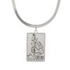 LIKGREAT Astrology Amulet Stainless Steel Snake Chain Wands Tarot Necklace Vintage Wands Minor Arcana Tarot Cards Jewelry