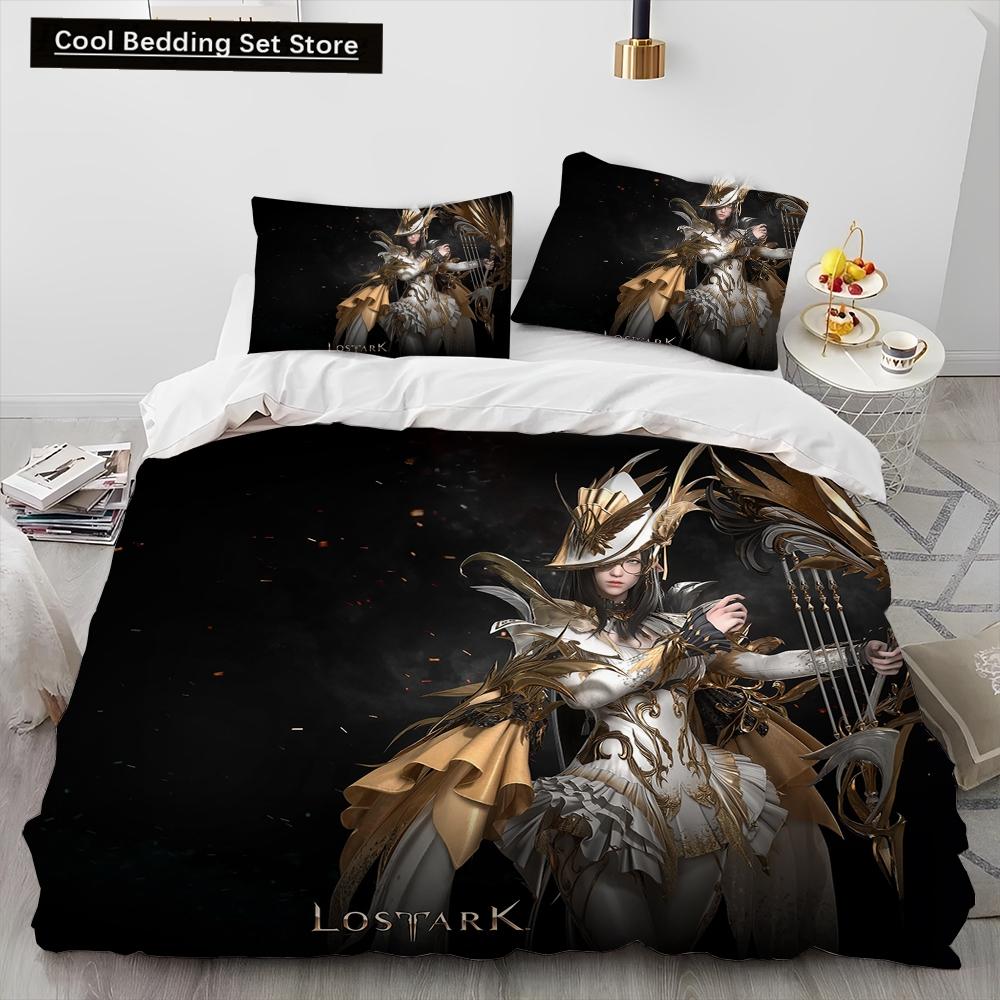 3D Lost ARK Game Gamer Cartoon Comforter Bedding Set,Duvet Cover Bed Set Quilt Cover Pillowcase,king Queen Size Bedding Set Kids