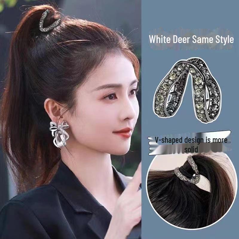 Anti-Collapse High Ponytail Hair Clip - Small Grip Headdress for Women