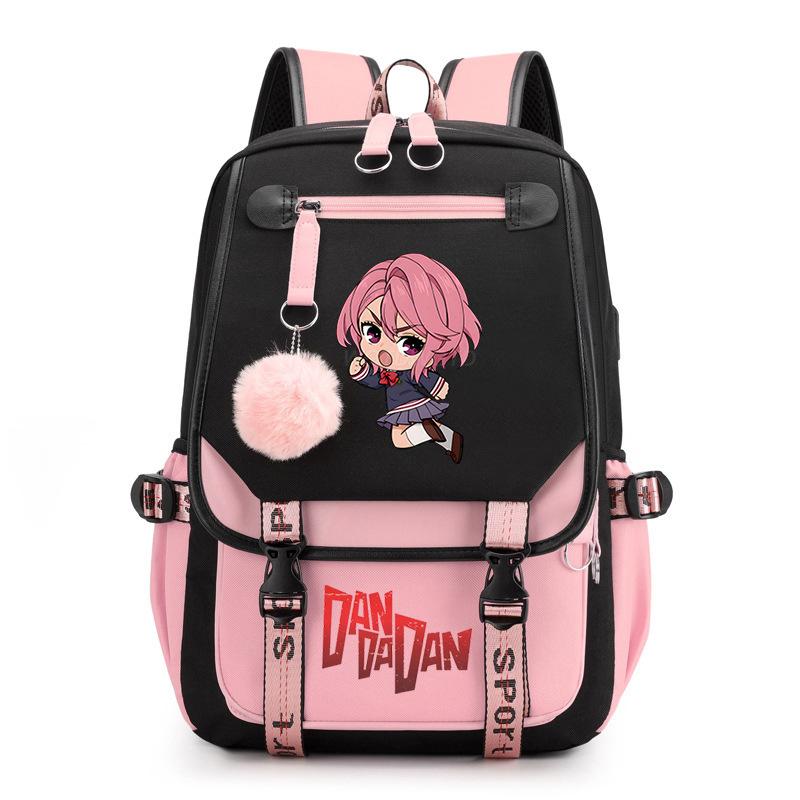 Bold Party Dandadan Surrounding Anime School Bag Fashion Male Female Versatile Elementary and Secondary School Student Lightweight Backpack