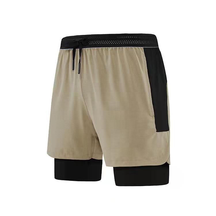 2023 Quick-Drying Men's Double-Layer Running Shorts – Anti-Exposure Fitness Jogging Pants