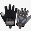 Half finger fitness gloves non-slip sports wear-resistant air cushion shock-proof ice silk breathable yoga anti-cocooning cycling gloves
