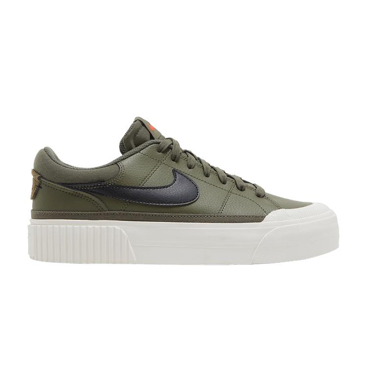 Nike Court Legacy Lift Medium Olive Женские кроссовки Green Sail Team-Orange DM7590-201 14416₽