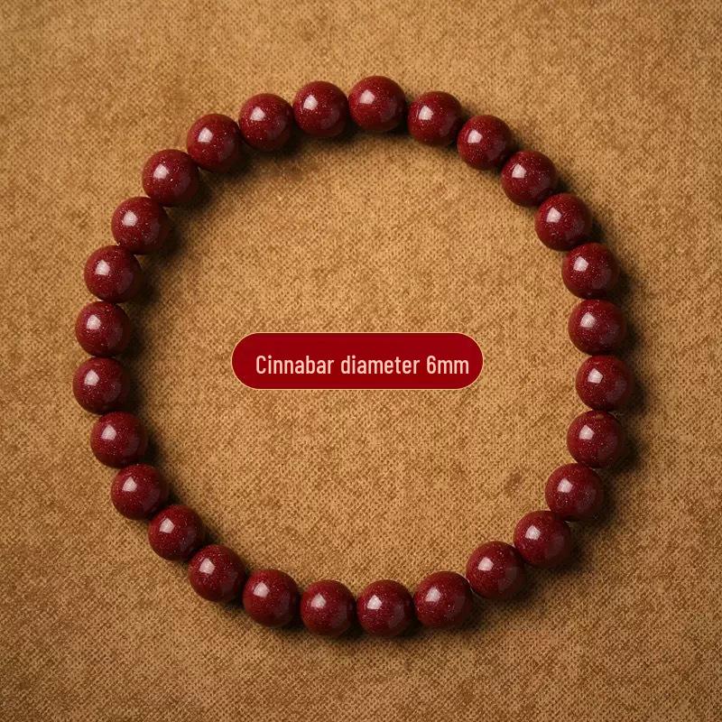 Браслет из буддийских бусин под циннобер: Мужской и женский дизайн с фиолетовым и золотым песком