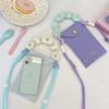 1 New Contrasting Color Embroidery Mobile Phone Bag Mini Handbag Small Fresh Canvas Portable Messenger Mobile Phone Bag