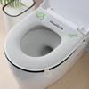 Universal Embroidered Washable Zip-On Toilet Seat Cover for All Seasons