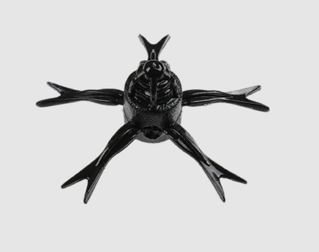 Jackall Soft Lure Jimmy Henge Micro Straight Black (9621)