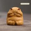 Chinese Yixing Purple Clay Sculpture Tea Pet Cute Lucky Cat Statue Decor Tea Figurine Desktop Ornaments  Tea Set Decoration