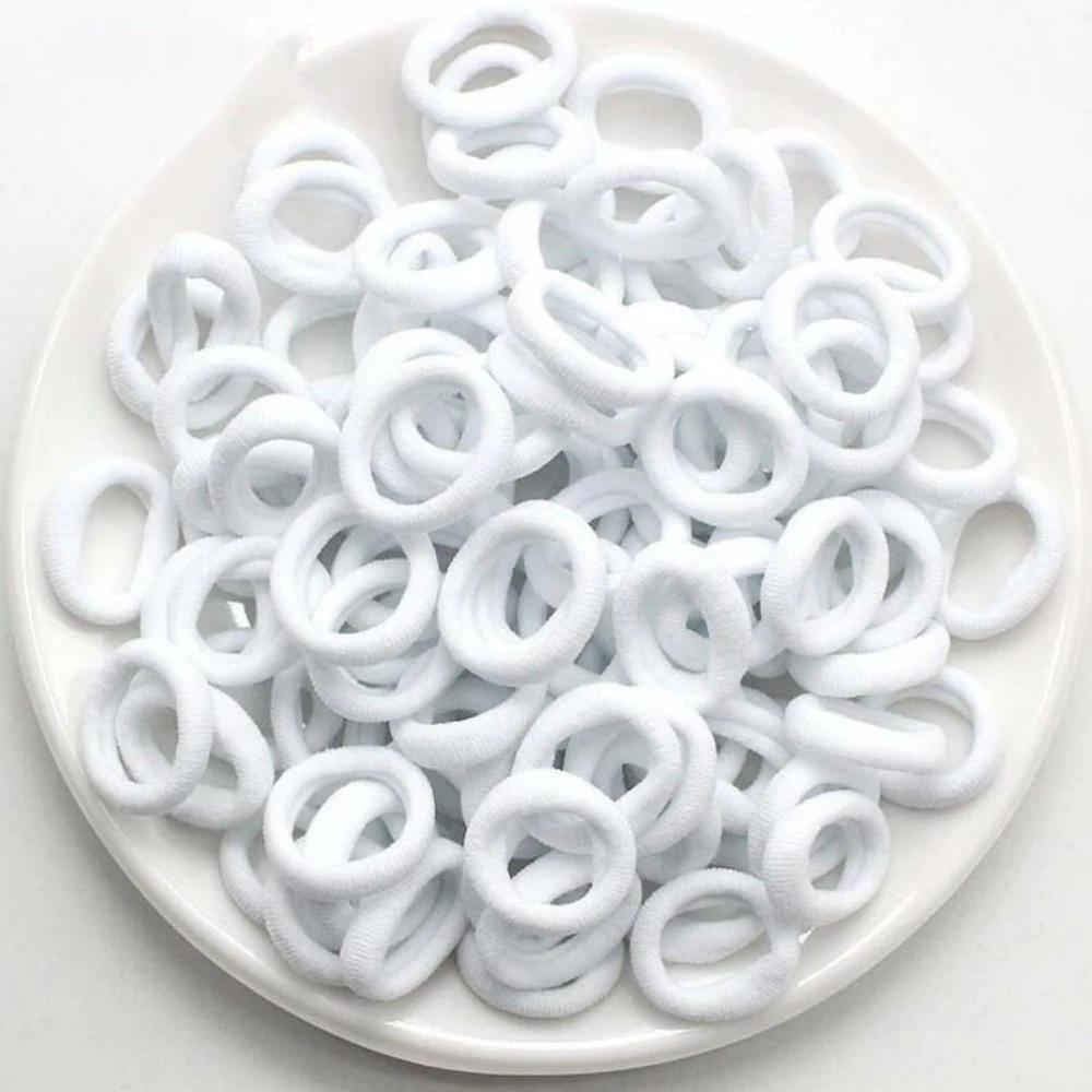 100/300/500 Stück Mädchen Bunte Elastische Haargummis Zopfgummi Haargummi Gummibänder Scrunchie Haaraccessoires Bänder für Mädchen