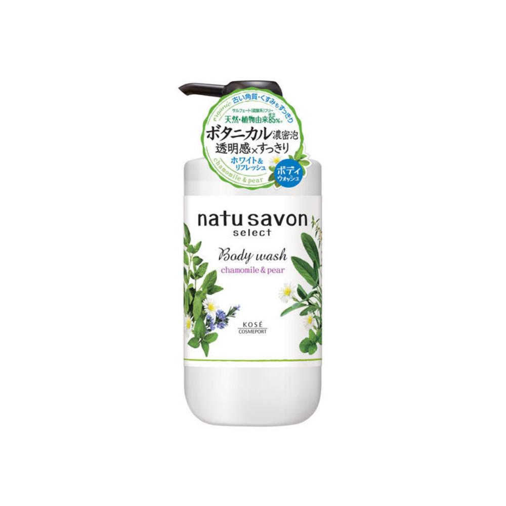 KOSE Softimo NatuSavon Select White Body Wash Refresh Pump 500ml (liquid type)