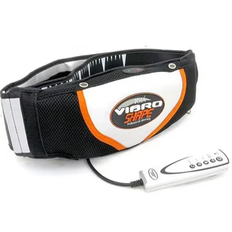 Vibrating and Heated Electric Massage Belt for Back & Waist Slimming Abdominal Belt for Burning Belly Fat чёрный