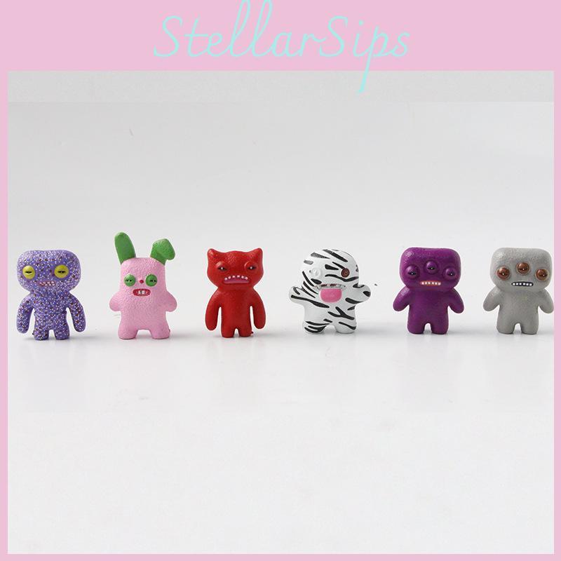 Creative Fuggler Tooth Monster Model Toy Ornament Set For Kids And Collectors