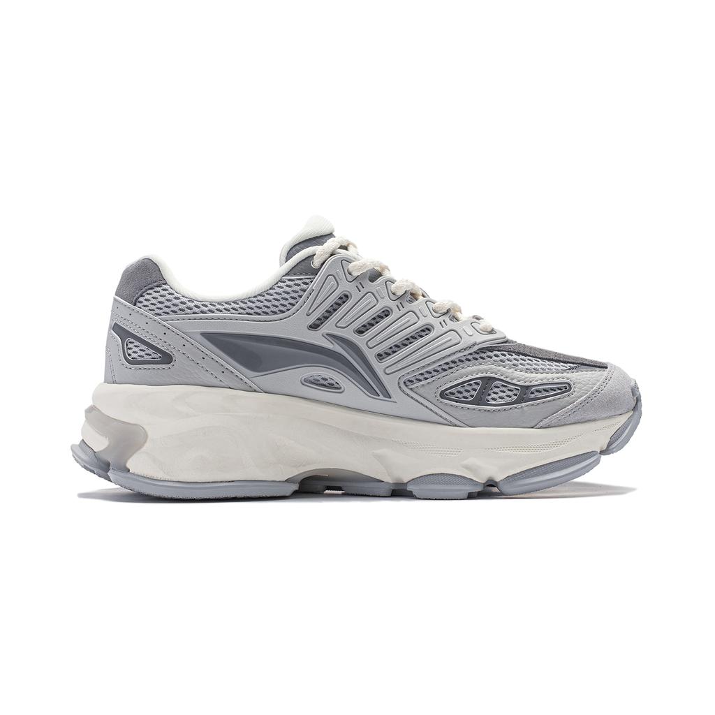 New LiNing Twenty Mountains Cushioning Anti Slip And Wear Resistant Low Top Casual Shoes Men's Gray Gravel AGCT469-3