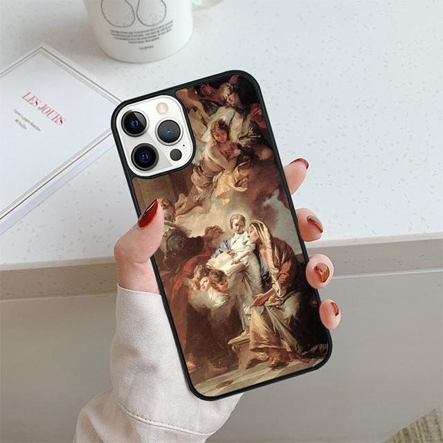 

Renaissance Art Painting Phone Case For iPhone 17 Air 13 12 14 15 16 Cover For Apple Pro Max 6S Plus Coque iPhone 17pro max
