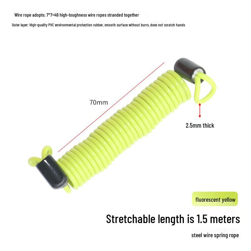 Ally Нержавеющая сталь Пружинная веревка-напоминалка