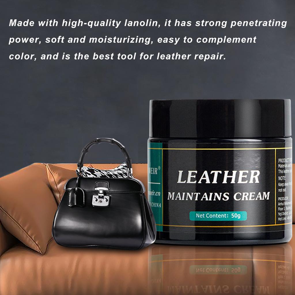 Car Leather Recolour Balm Leather Color Restorer Auto Leather Seats Cream Colour Restorer For Sofas Chairs Handbag Shoes Boots
