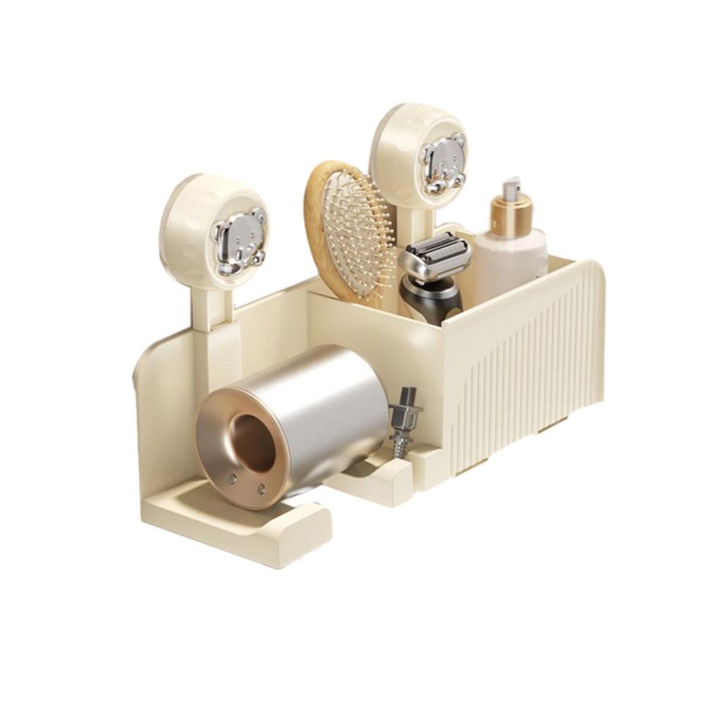 Wall Mounted Hair Dryer Storage Rack Plastic Hair Dryer Bracket Hairdryer Organizer  Bathroom
