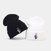 Skull Embroidered Knit Hat For Men Women Fall Winter Fashion Beanie With Sun Protection And Warmth